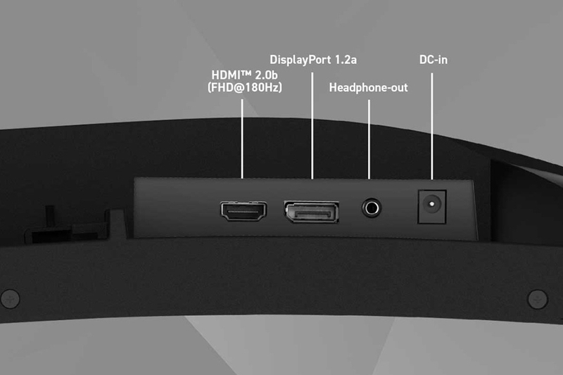 Màn hình Cong Gaming MSI MAG 244C - Mang lại nhiều phương thức tương tác và kết nối