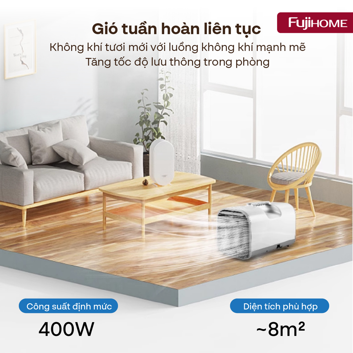 Máy điều hoà mini di động FujiHome PAC04 — ảnh 8