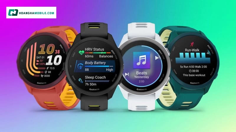 Đồng hồ thông minh Garmin Forerunner 170 Music và Garmin Forerunner 70 đều sở hữu thiết kế gọn nhẹ