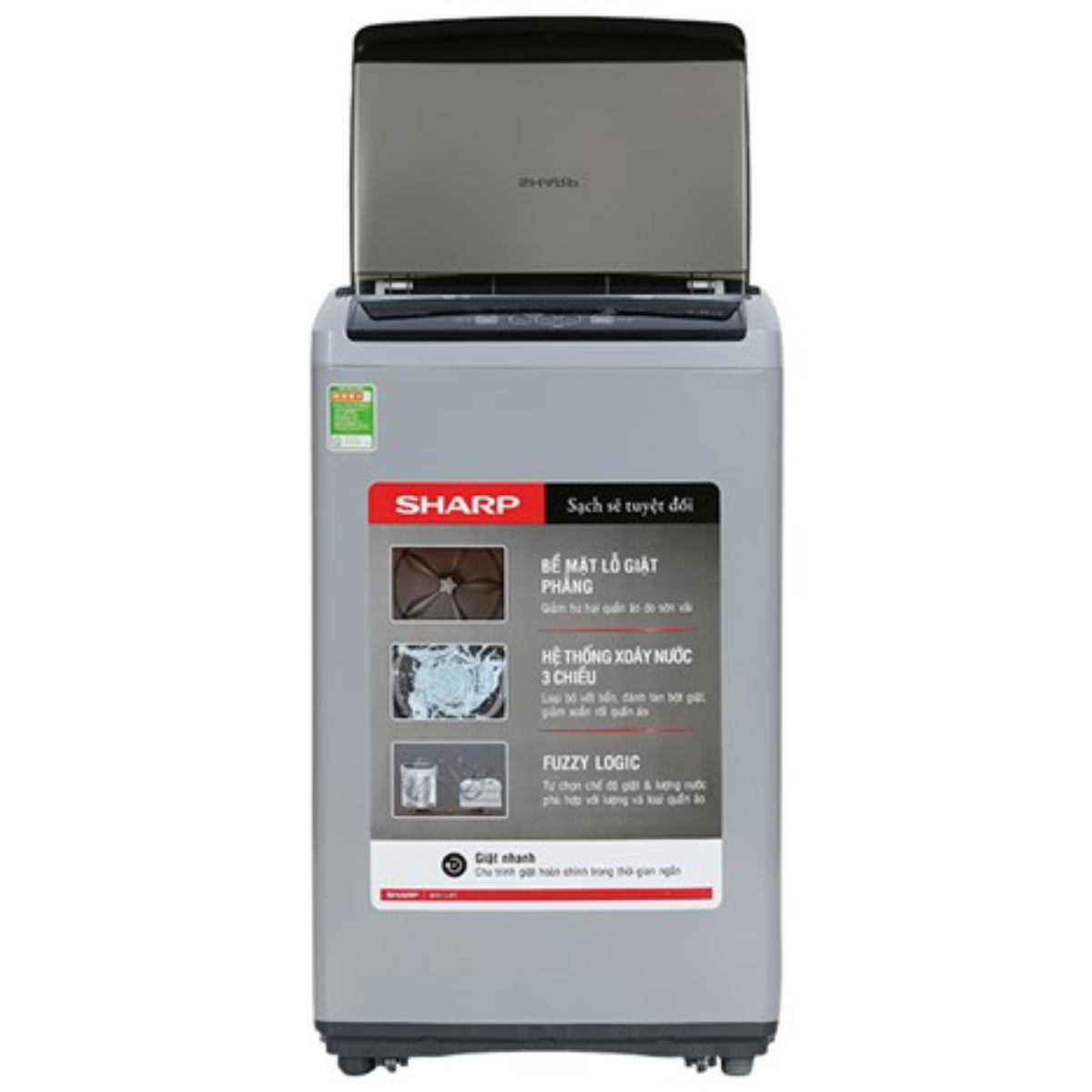 Máy giặt Sharp cửa trên 7.5Kg 2022 (ES-Y75HV-S) — ảnh 3