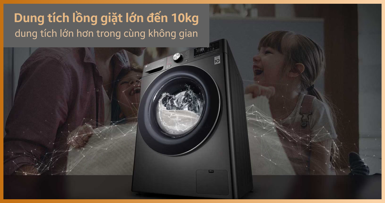 Máy giặt LG cửa ngang 10kg 2023 (FV1410S4M1) — ảnh 7