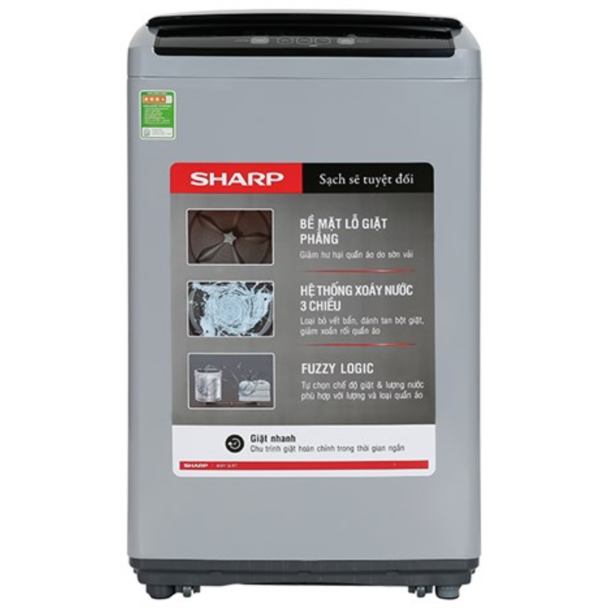 Máy giặt Sharp cửa trên 7.5Kg 2022 (ES-Y75HV-S) — ảnh 2