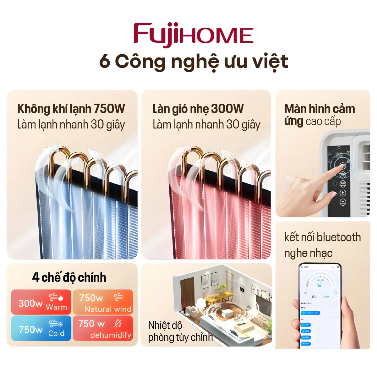 Máy điều hoà mini di động FujiHome PAC03 — ảnh 6