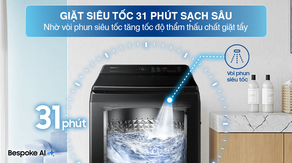Inverter 13 Kg WA80F13S5BSV — ảnh 6