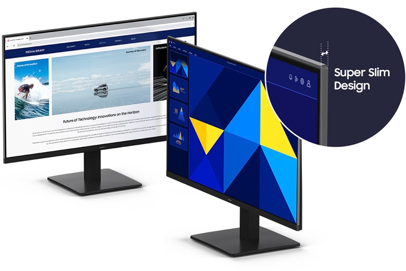 Màn hình Samsung LS24D300GAEXXV - Thiết kế tôn vinh không gian làm việc hiện đại