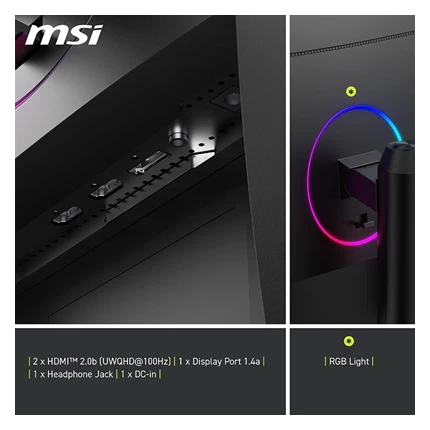 Màn hình MSI MAG 342CQRF E20 (34 inch/UWQHD/Rapid VA/200Hz/0.5ms) — ảnh 5