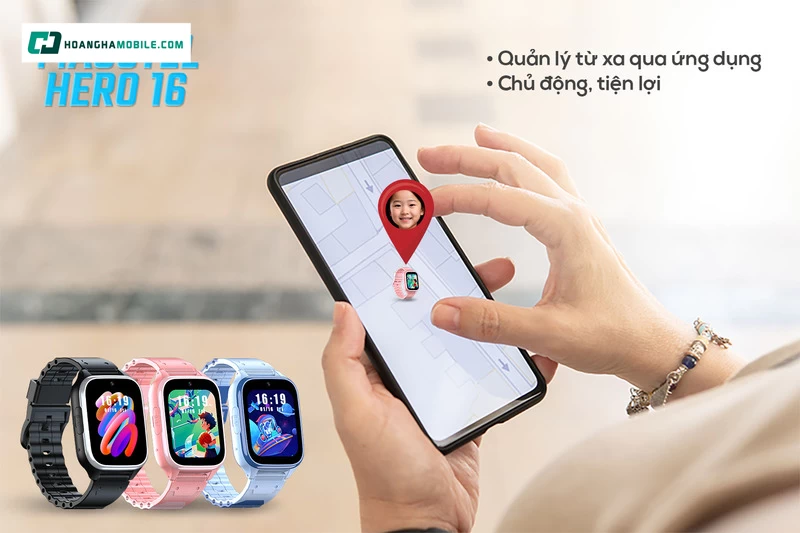 Tiện ích định vị thiết bị từ xa của masstel hero 16i.