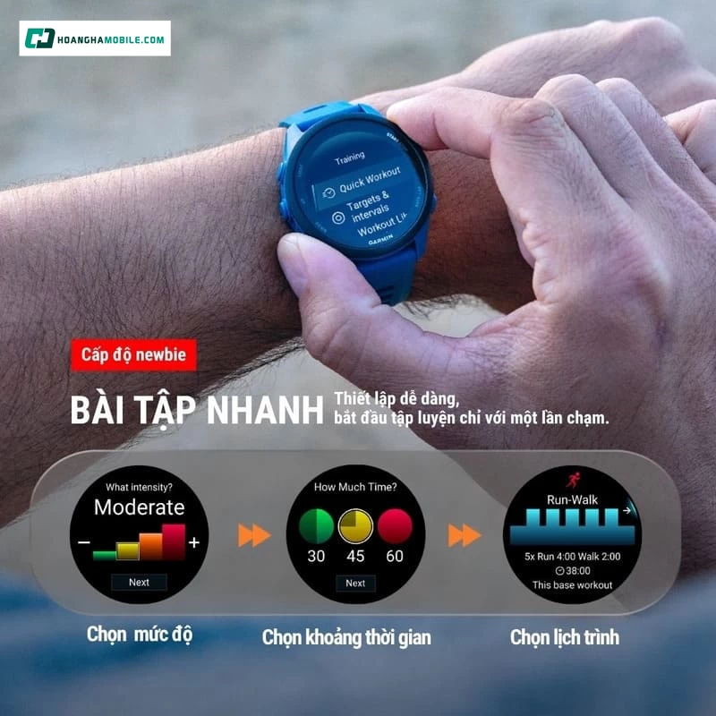 Đồng hồ thông minh Garmin Forerunner 70 được tích hợp hơn 80 ứng dụng thể thao