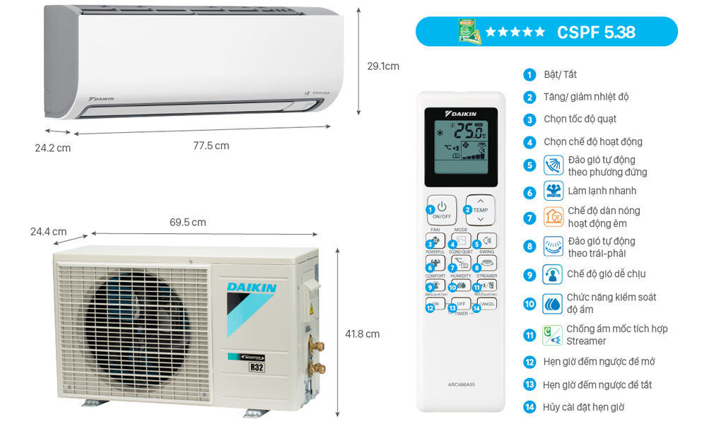 Inverter 1 Hp ATKF25ZVMV — ảnh 9