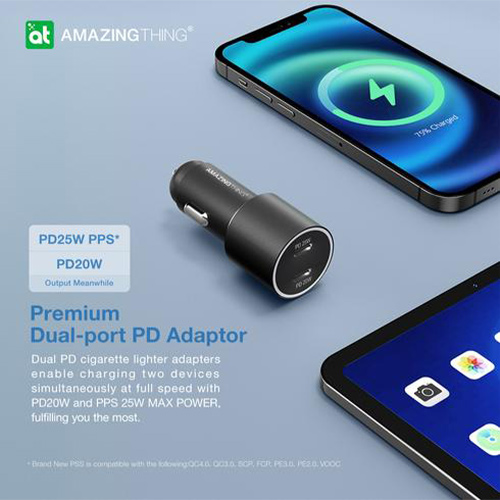 Sạc ô tô AMAZINGThing 45W Dual — ảnh 5