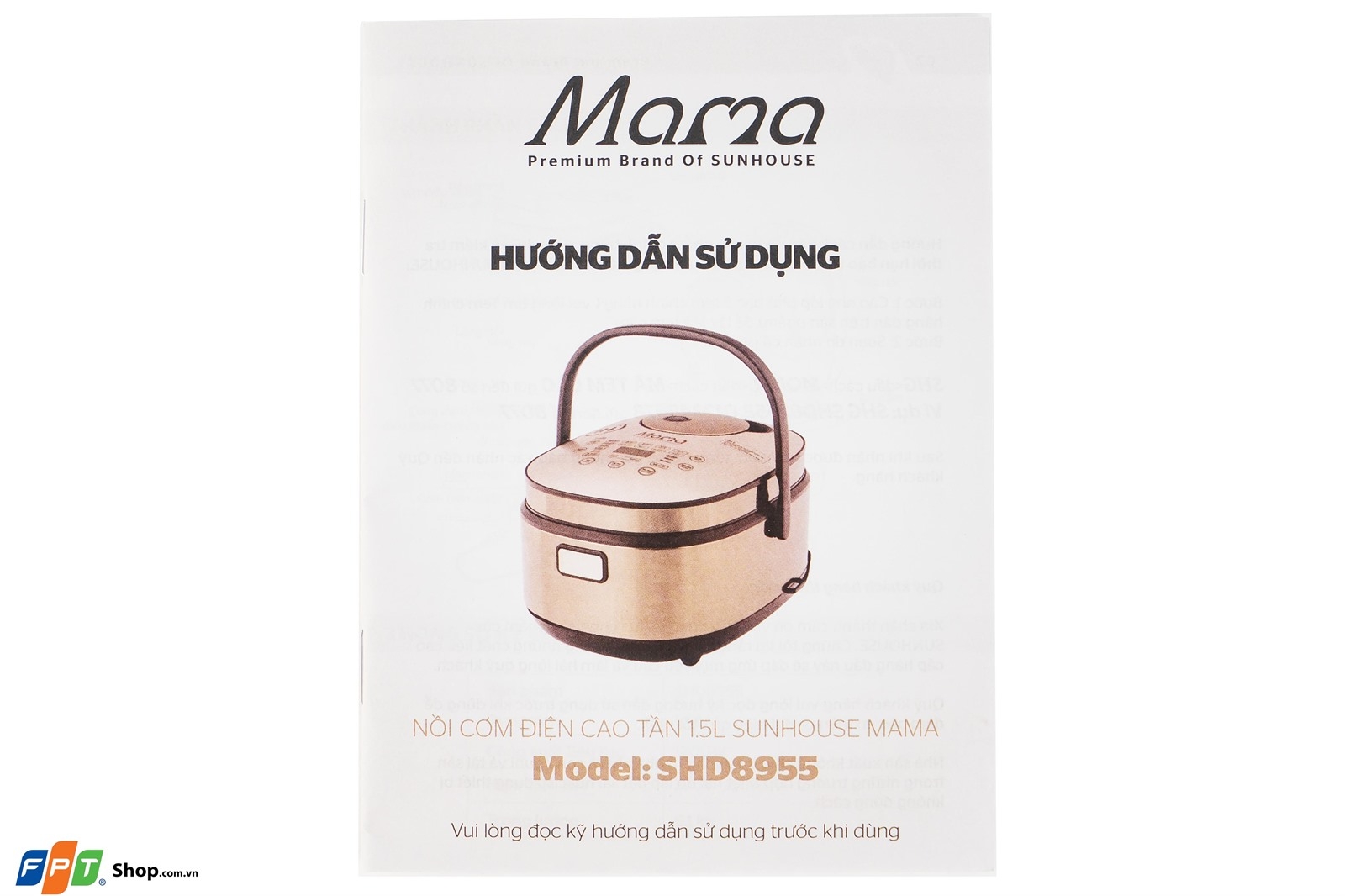 Nồi cơm điện cao tần Sunhouse Mama SHD8955 — ảnh 6