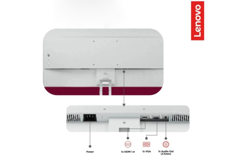 Màn hình Lenovo L24i-4A Được trang bị cổng kết nối đa dạng