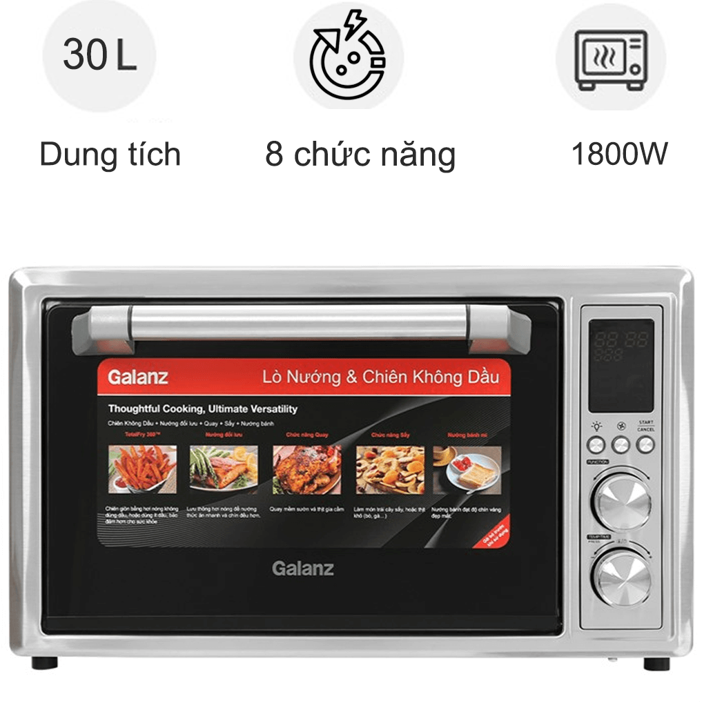 Lò Nướng Chiên Không Dầu KF1830ELQ-H12U 30 Lít