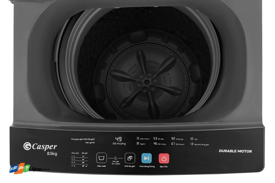 Máy giặt cửa trên Casper EcoWash 8.5 kg WT-85NG1 — ảnh 6