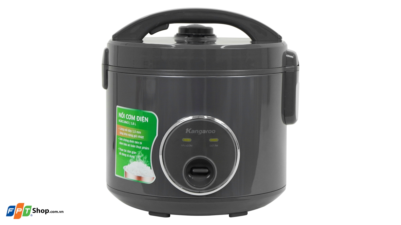 Nồi cơm điện Kangaroo 1.8 lít KGRC18M3 — ảnh 3