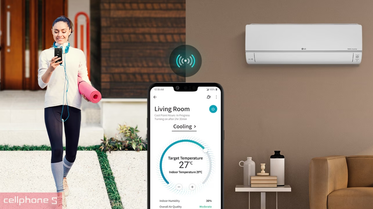 Điều khiển máy lạnh LG Inverter 1.0 HP IEC09G1