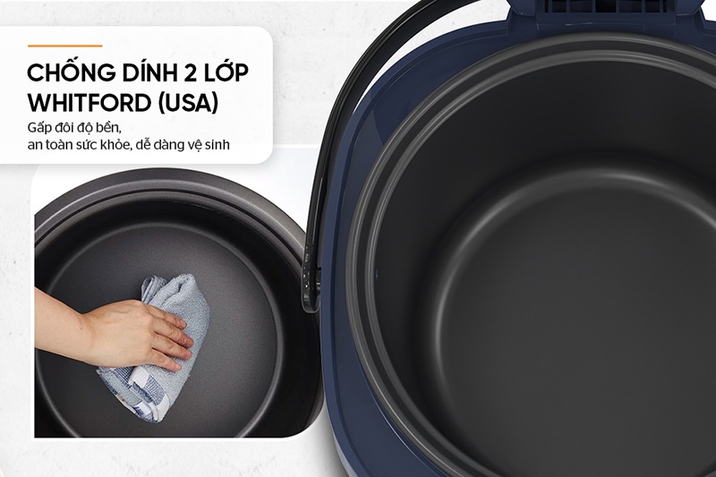 Nồi cơm điện Sunhouse SHD8611N cơm ngon không dính