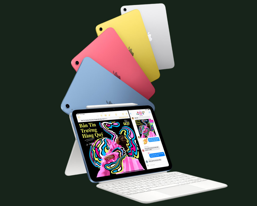 Bốn phiên bản màu trên iPad A16 Wifi 128GB