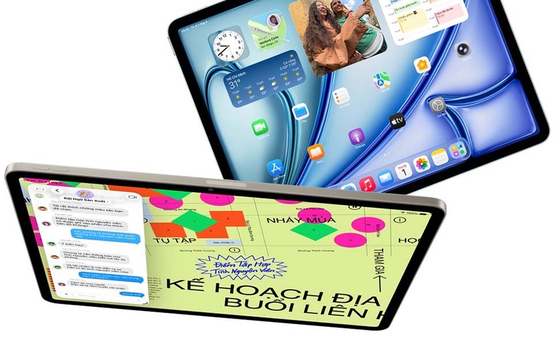 iPad Air M4 hiển thị sắc nét trong mọi tạc vụ
