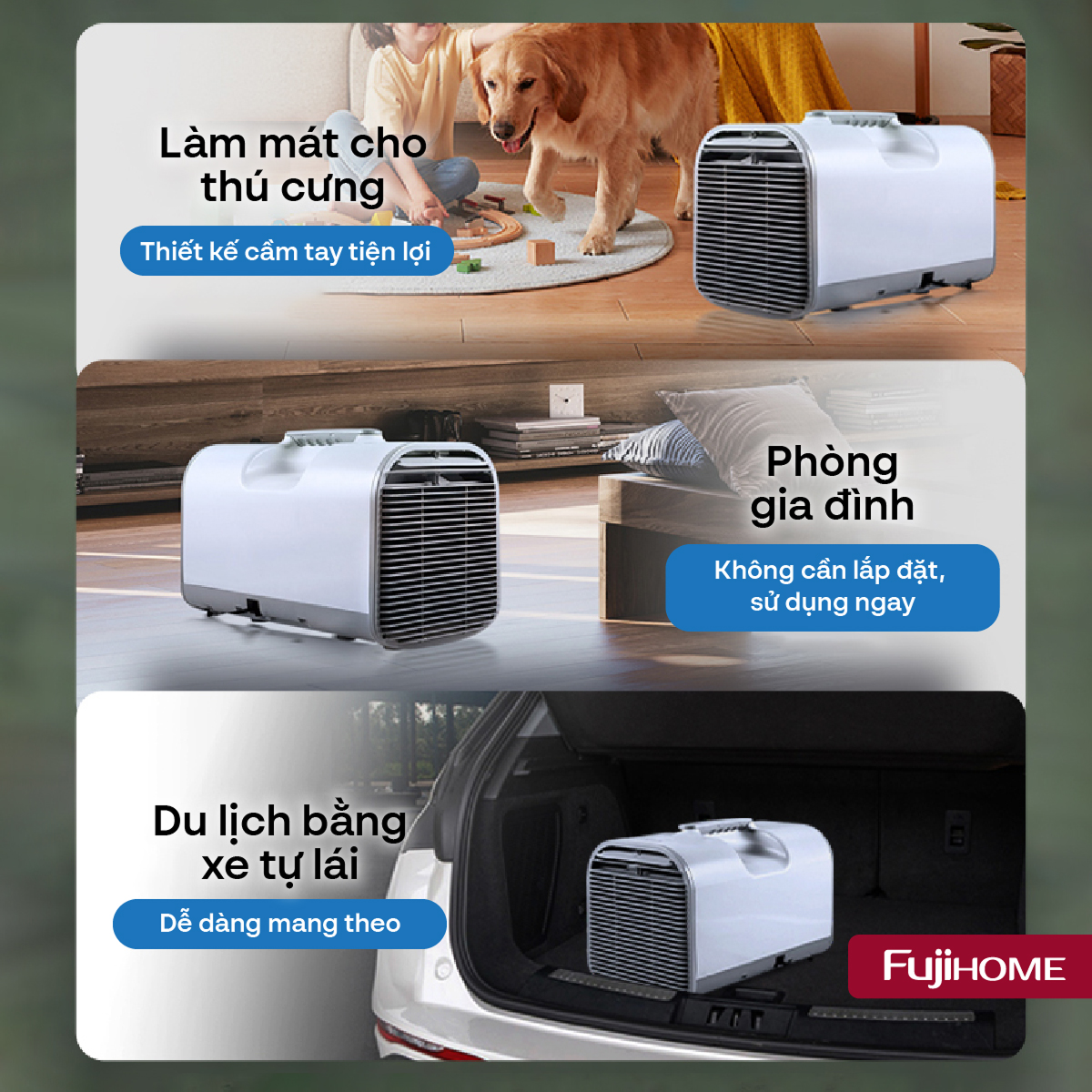 Máy điều hoà mini di động FujiHome PAC04 — ảnh 7