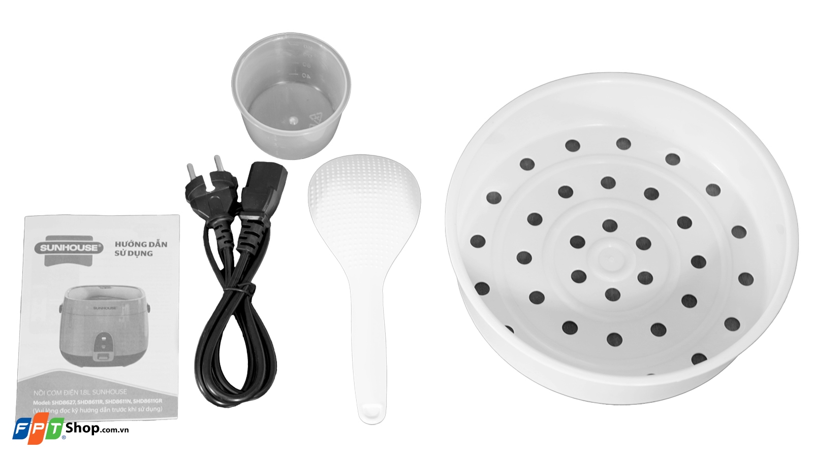 Nồi cơm điện Sunhouse 1.8 lít SHD8611N — ảnh 9