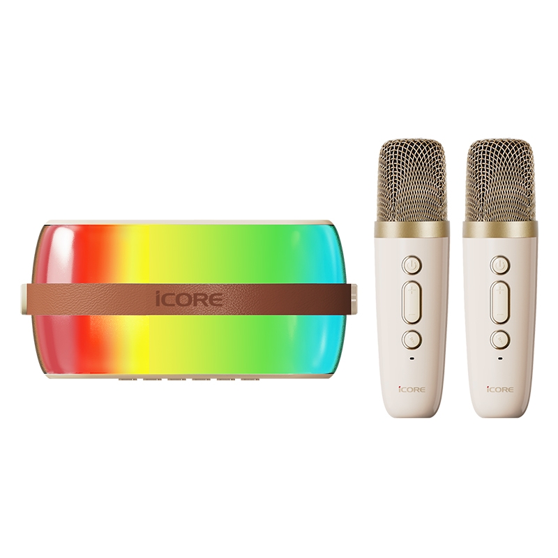 Loa Bluetooth Karaoke mini iCore ISM69, kèm 02 micro — ảnh 3