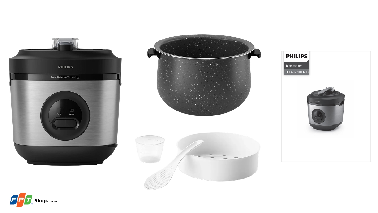 Nồi cơm điện Philips 1.8 lít HD3213/31 — ảnh 7