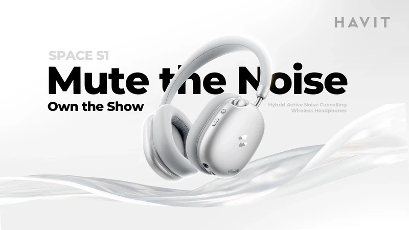 Tai nghe Bluetooth HAVIT Space S1 H670BT được tích hợp micro thoại kết hợp ENC
