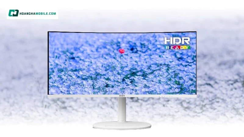 MSI MD342CQPW dùng tấm nền VA với độ phủ màu Adobe RGB 92%, DCI-P3 95% và sRGB 119%.