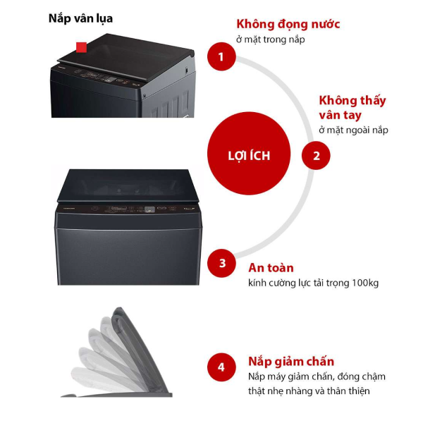 Máy giặt Toshiba 10kg 2022 (AW-M1100JV(MK)) — ảnh 8