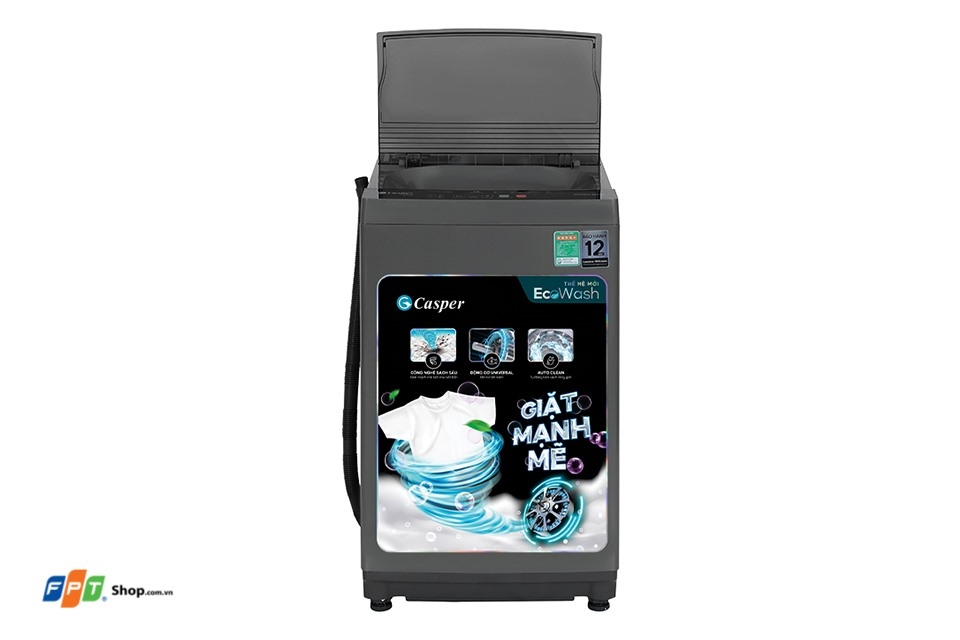 Máy giặt cửa trên Casper EcoWash 8.5 kg WT-85NG1 — ảnh 5