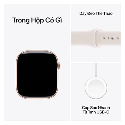 Apple Watch Series 11 GPS, 42mm Viền Nhôm Dây Cao Su — ảnh 9