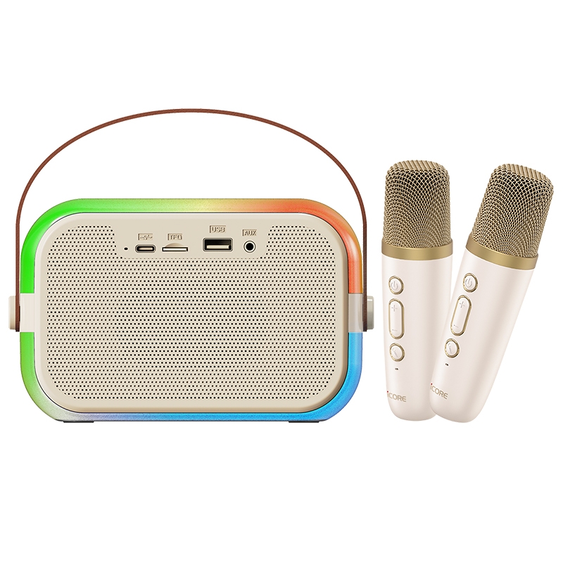 Loa Bluetooth Karaoke mini iCore ISM69, kèm 02 micro — ảnh 5