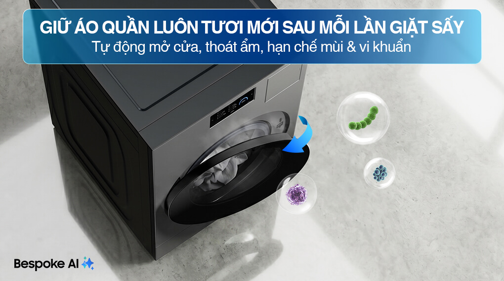 Inverter Giặt 25 Kg Sấy 15 Kg WD25DB8995BZSV — ảnh 10