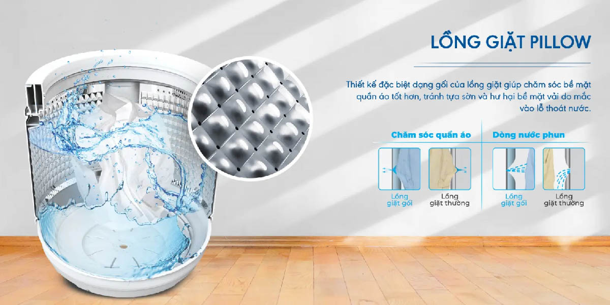 Lồng giặt dạng Pillow