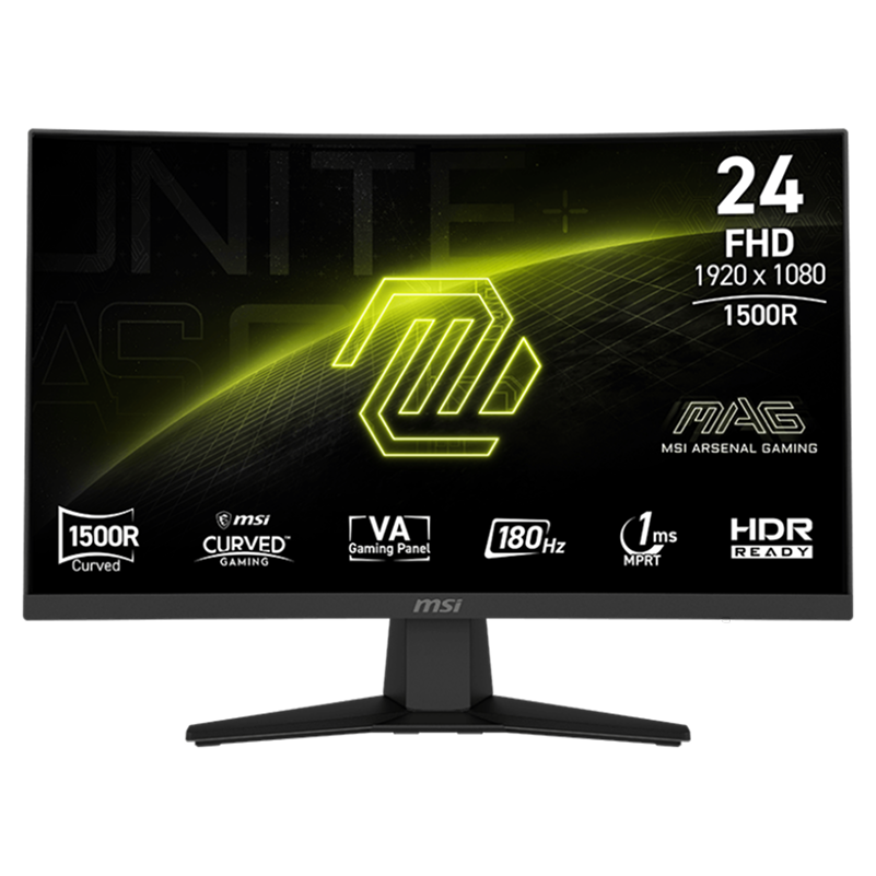 Màn hình cong Gaming MSI MAG 244C/23.8inch FHD (1920x1080)/VA 180Hz/ Cong 1500R