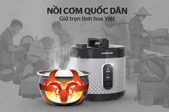 Nồi cơm điện Sunhouse SHD8624 thương hiệu quốc dân