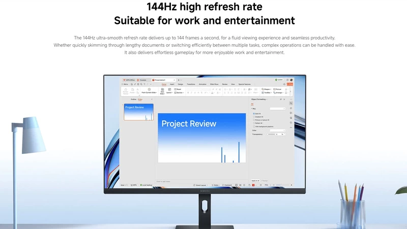 Tần số quét màn hình 144Hz tăng trải nghiệm.