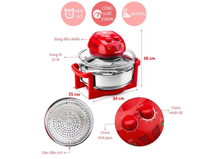 Lò nướng VH-188D 15 lít — ảnh 3