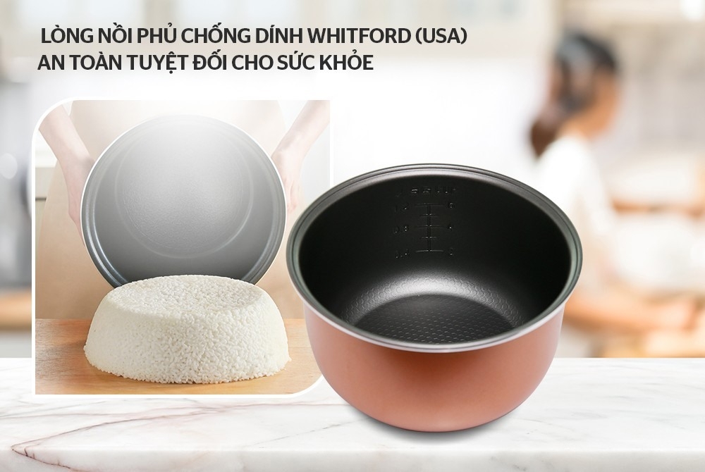 Nồi cơm nắp gài Sunhouse SHD8607W — ảnh 6