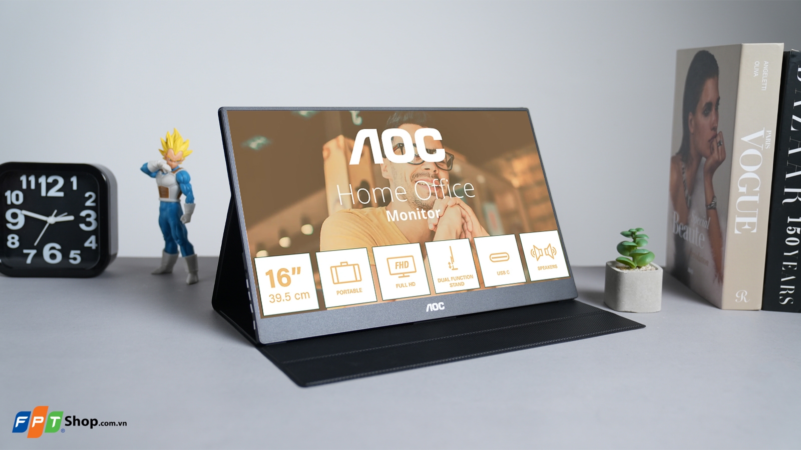 Màn hình di động AOC 16T20 15.6 inch Full HD/IPS 60Hz/USB Type-C — ảnh 3