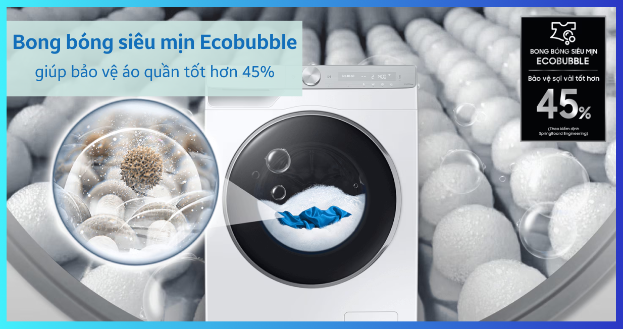 Máy giặt Samsung cửa ngang 9.5kg 2021 (WW95TA046AX/SV) — ảnh 5