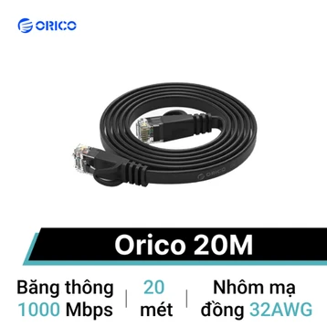 Dây dẹt cáp mạng Cat 6 Orico 20 Mét — ảnh 1