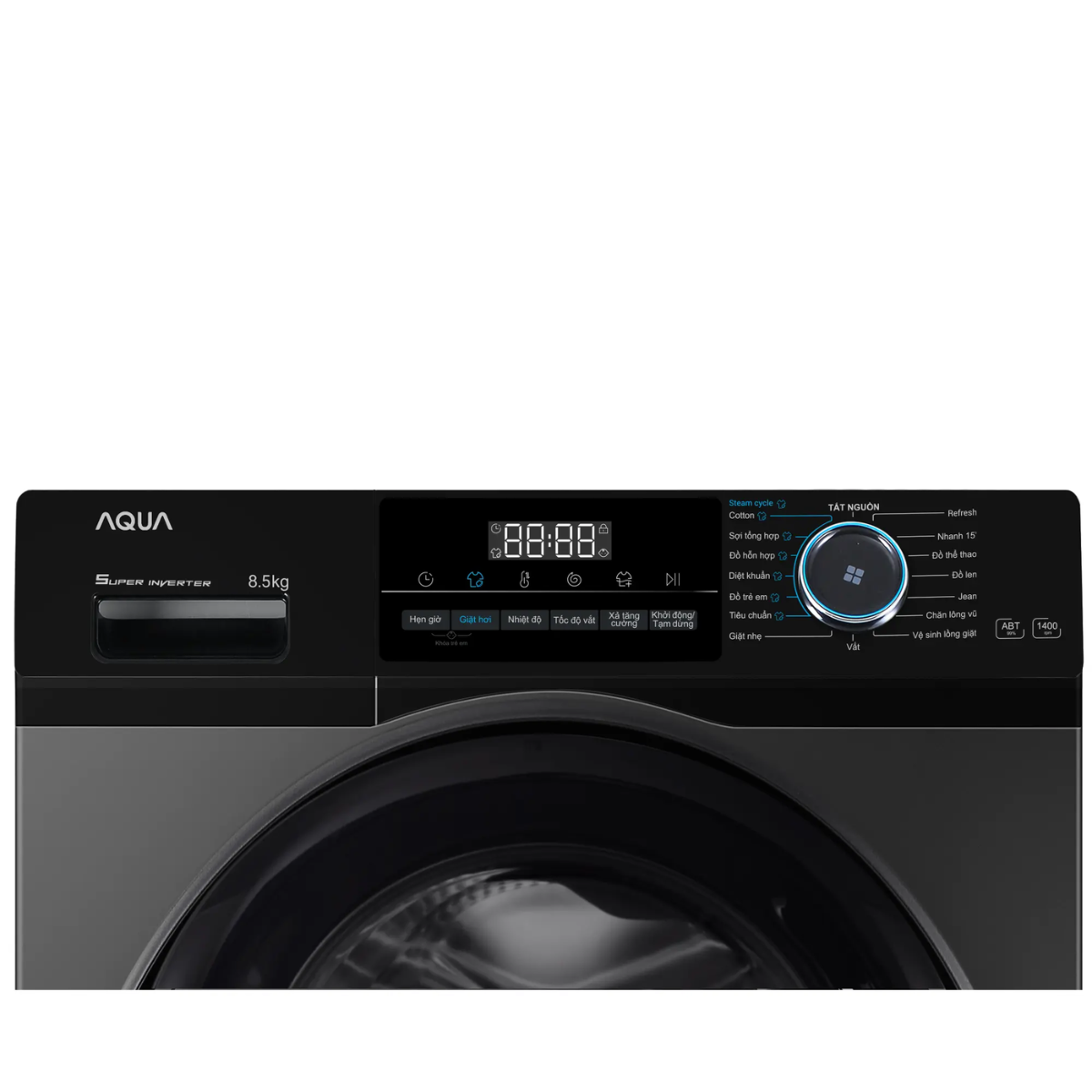 Máy giặt Aqua cửa ngang 8.5kg 2023 (AQD-A852J.BK) — ảnh 4