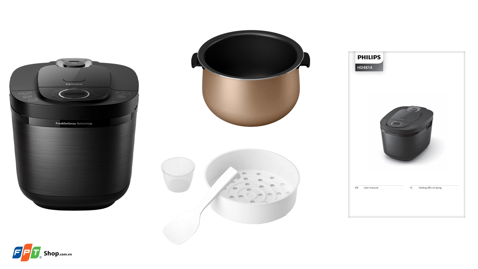 Nồi cơm điện tử Philips 1.8 lít HD4814/31 — ảnh 6