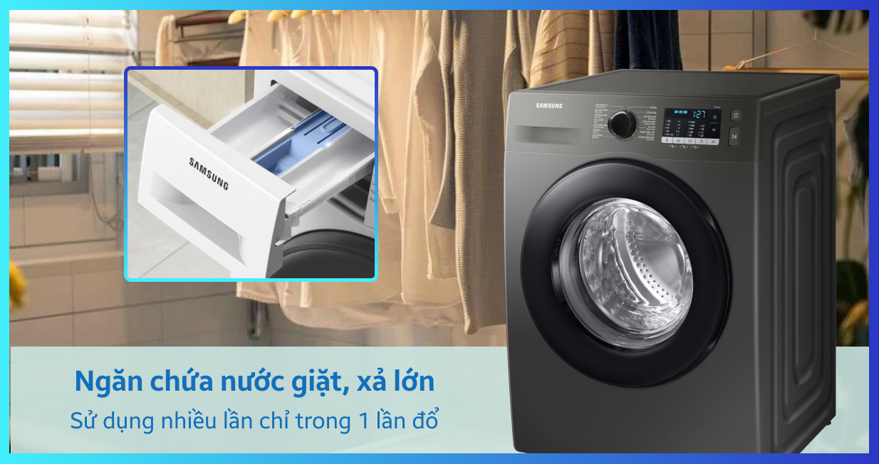 Máy giặt Samsung cửa ngang 9.5kg 2021 (WW95TA046AX/SV) — ảnh 8