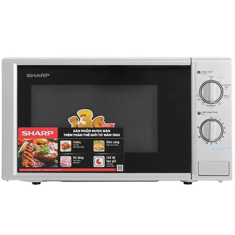 Sharp lò vi sóng có nướng R-G228VN-SL, 20L