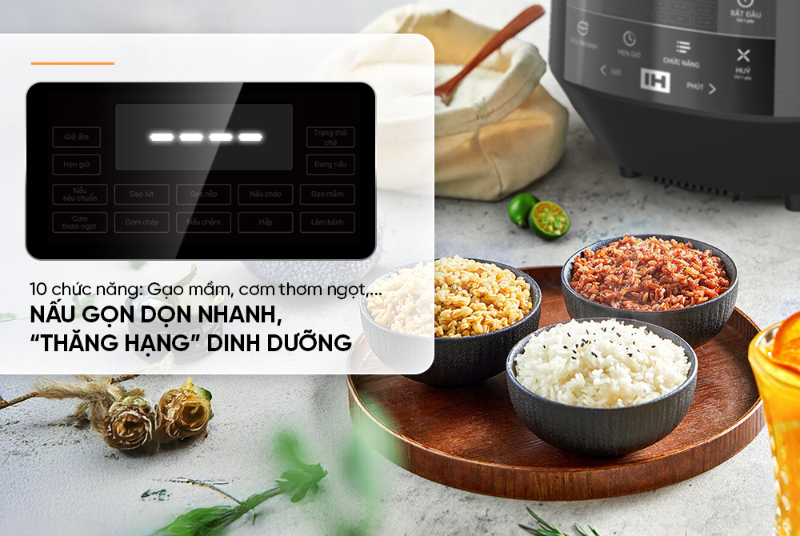 10 chế độ từ gạo lứt đến súp tiện lợi