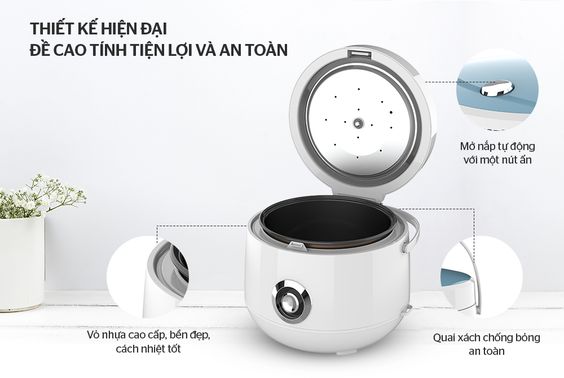 Sunhouse 1.8 lít SHD8606 màu trắng bạc trẻ trung
