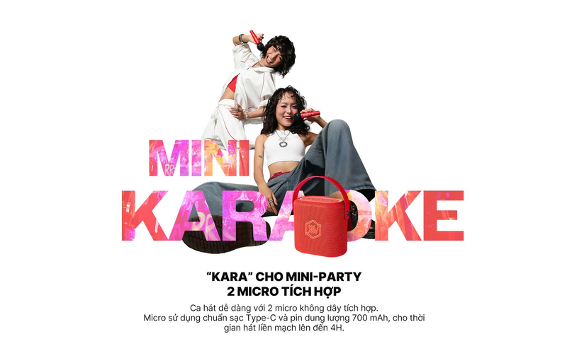 Loa Karaoke Bluetooth ALPHA WORKS SONIK 60 đi kèm 2 micro không dây tiện lợi